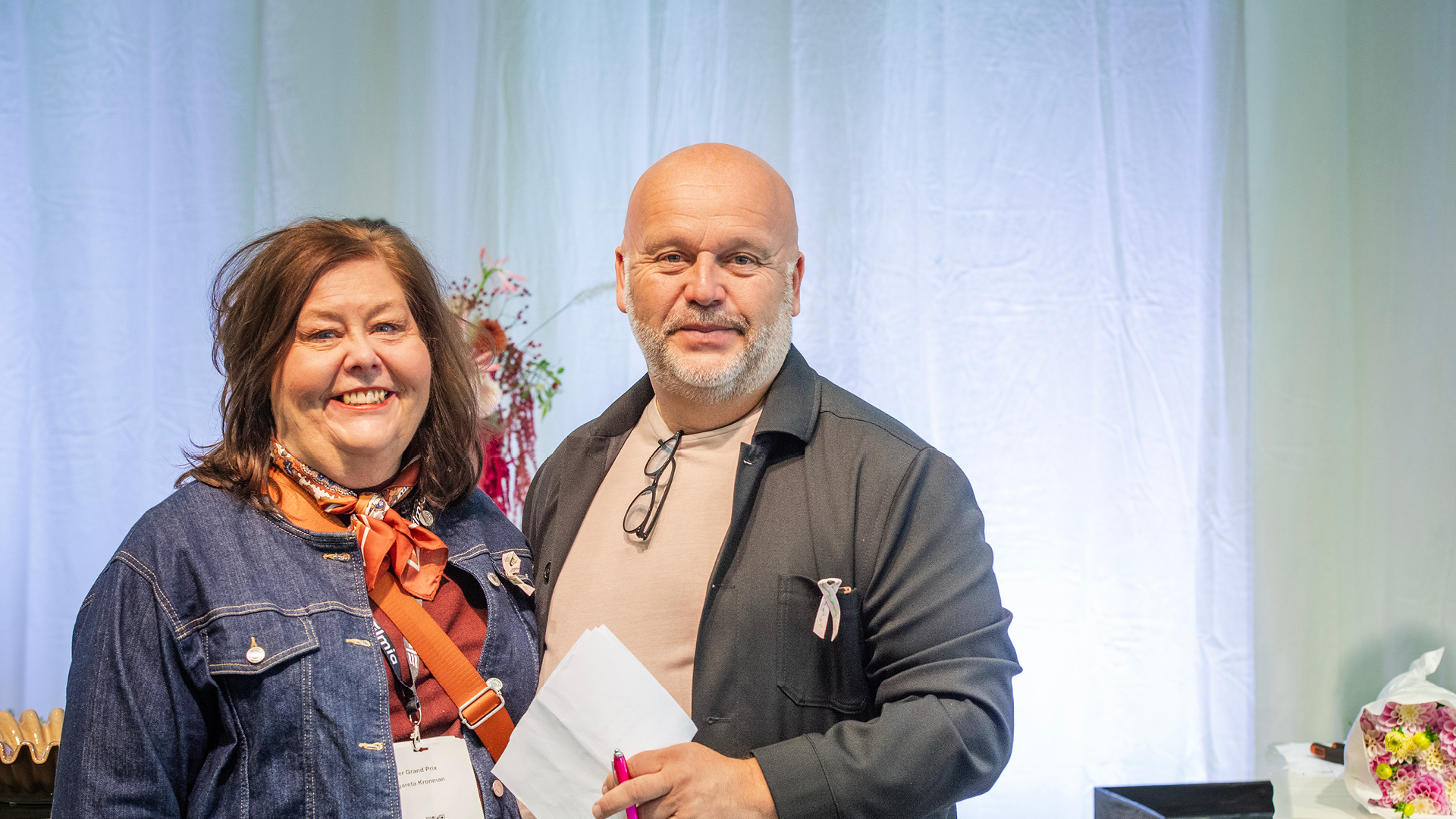 Nicklas Jensen och Margareta Kronman var tävlingsledare under Flower Grand Prix 2025