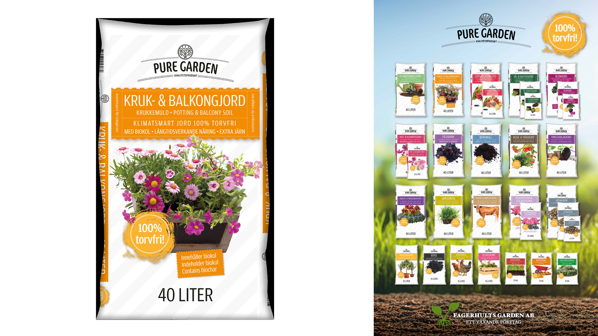 Serie med torvfria jordar från Gaferhults Garden