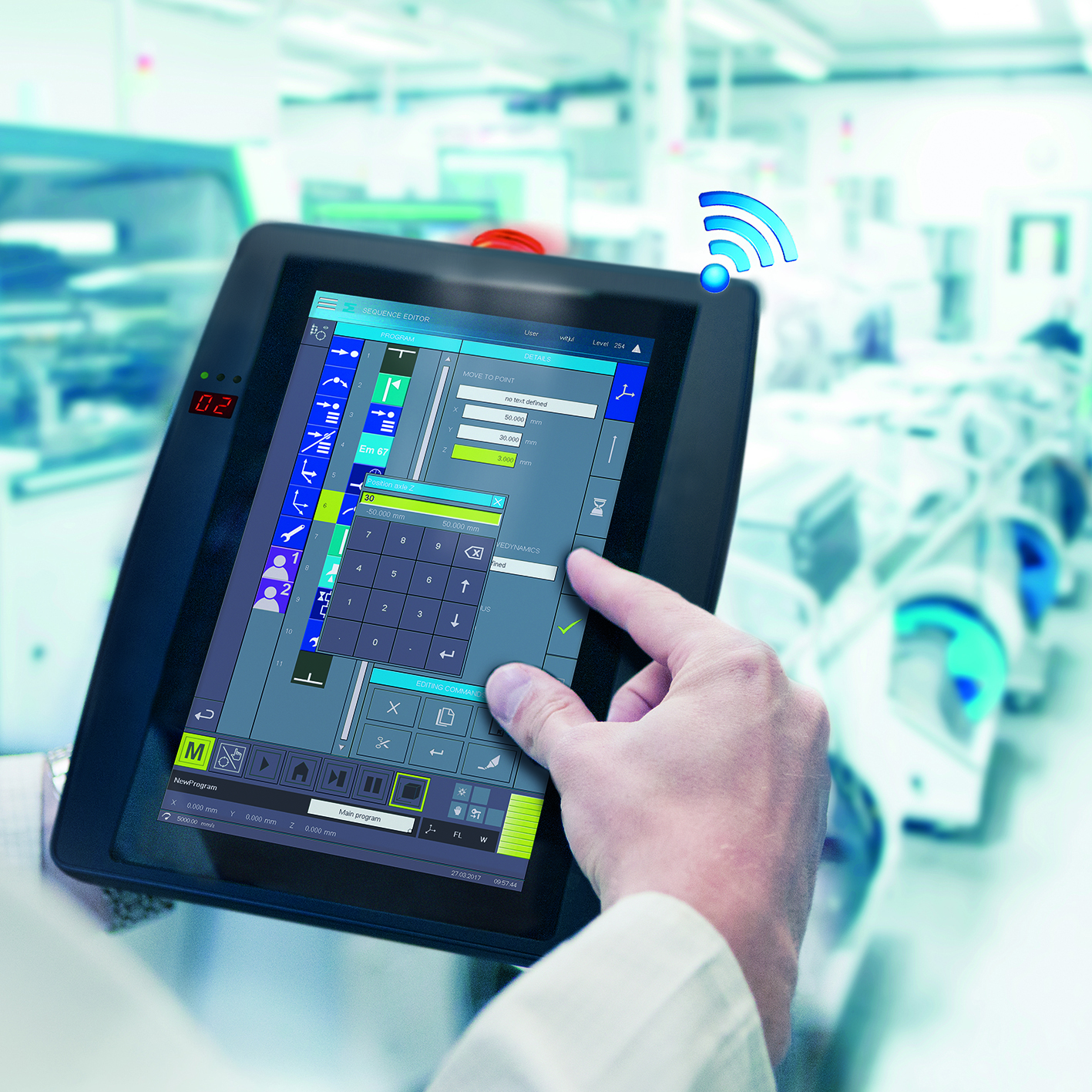 Trådlös operatörspanel med nödstopp - nu med roaming