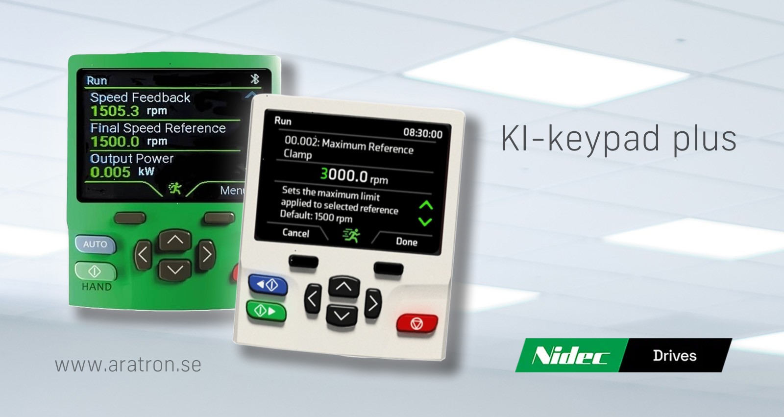 KI-keypad plus från Nidec Drives