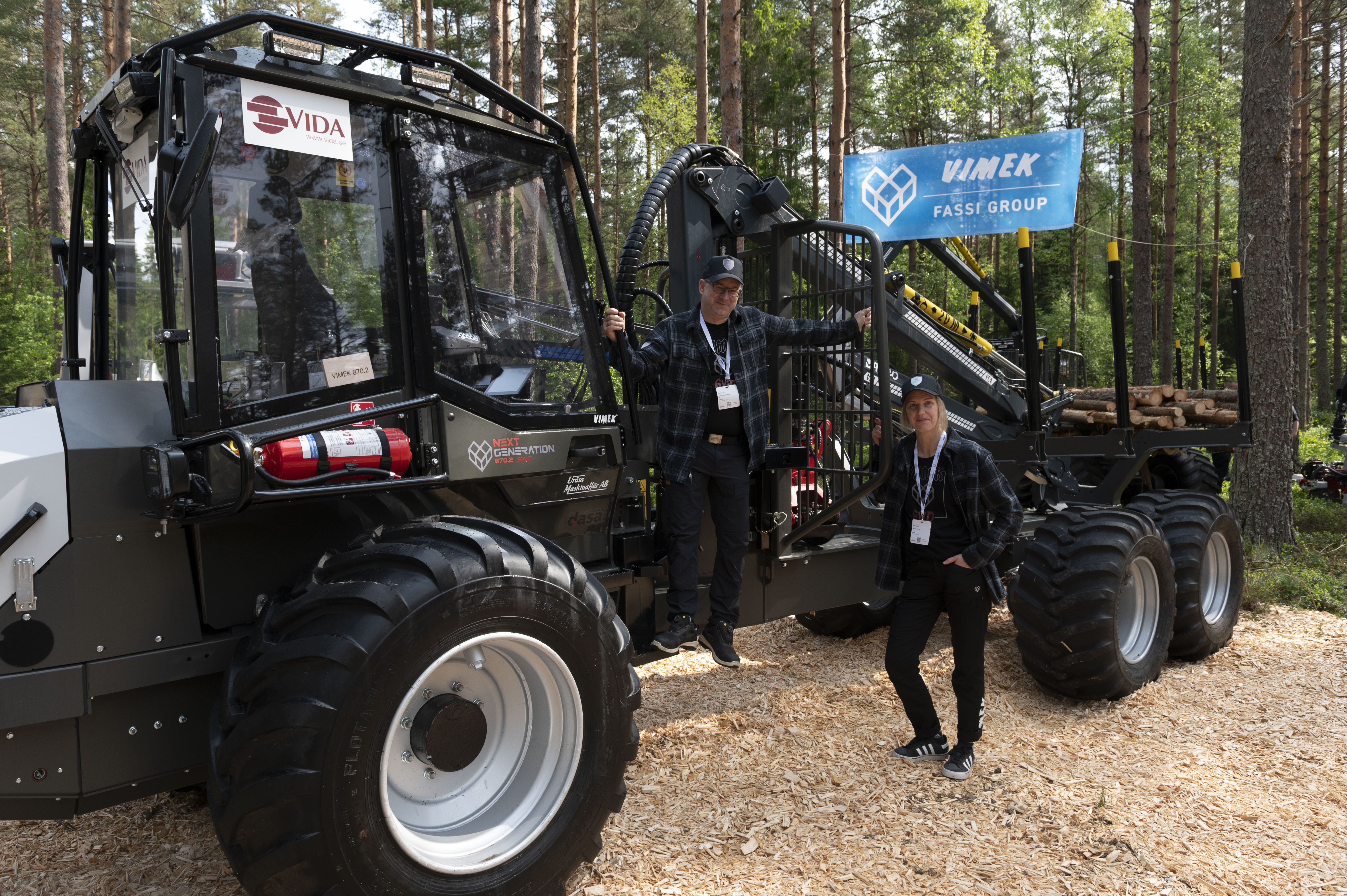 Premiere at Elmia Wood: Vimek complements popular machine concept with 6-wheel versions