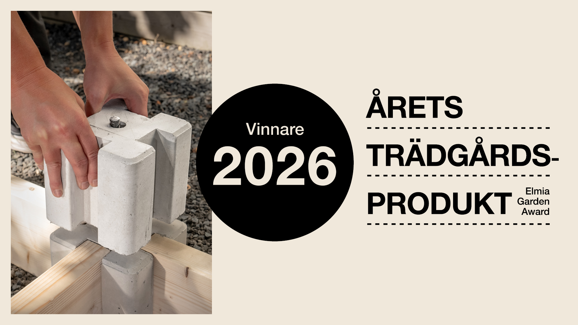 Bed Stone är Årets Trädgårdsprodukt 2026