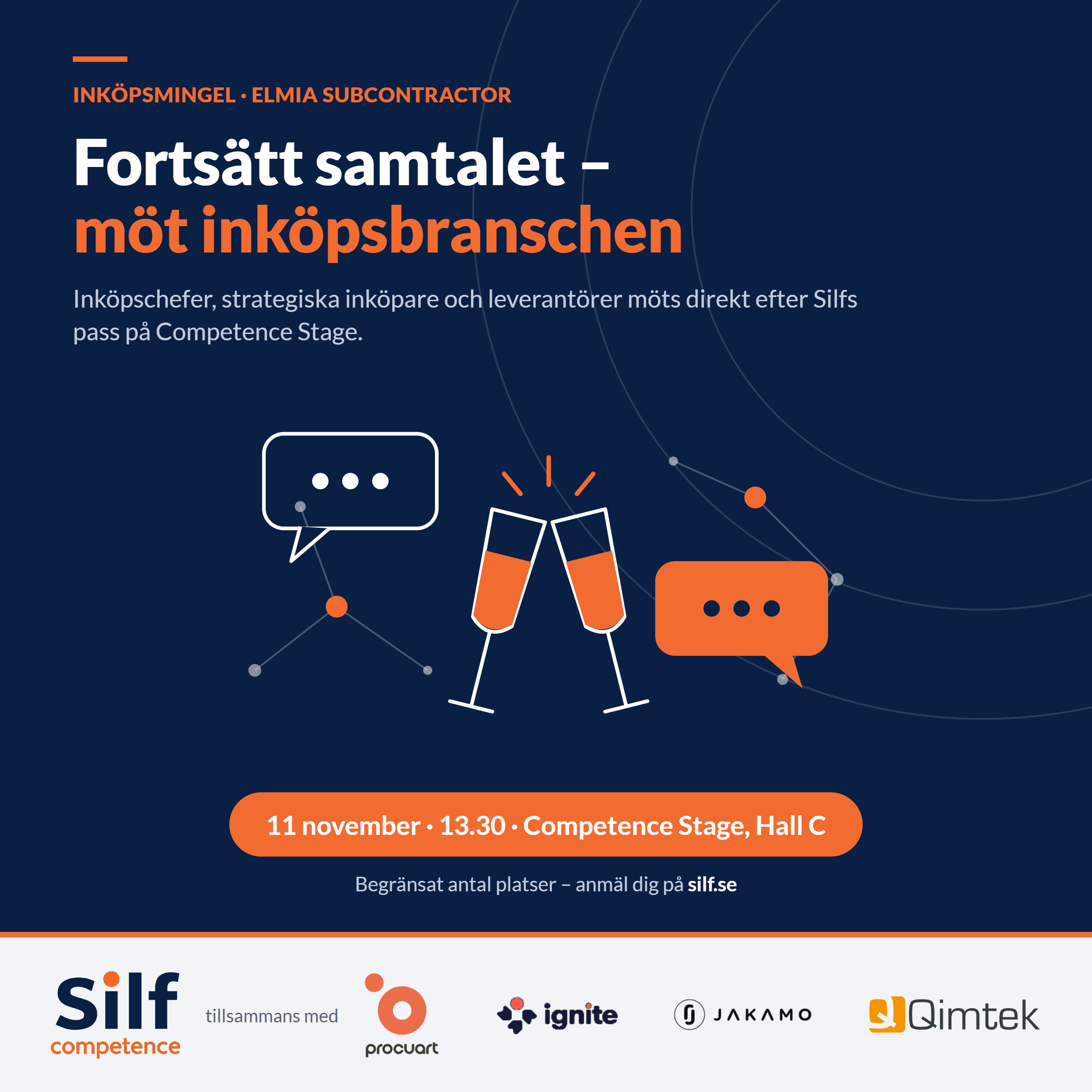 Inköpsmingel på Elmia Subcontractor: möt inköpsbranschen i Competence by Subcontractor
