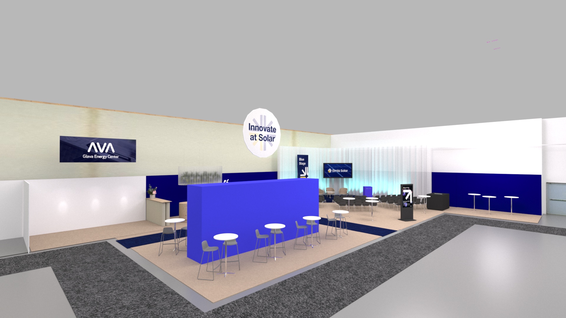 Vy över ytan på Elmia Solar som är avsedd för Innovate