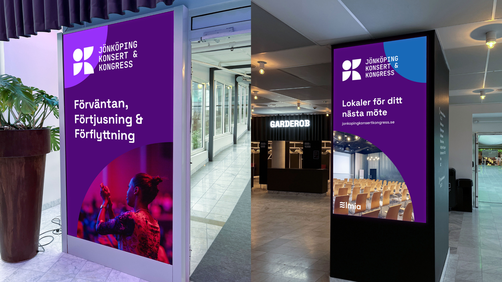 Övriga stående skärmar i foajéerna