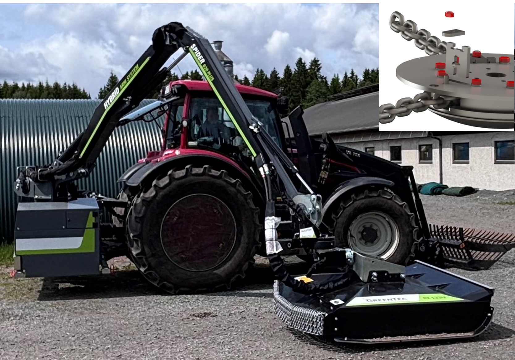 Premiärvisning av kättinghuvud GreenTec RX133M