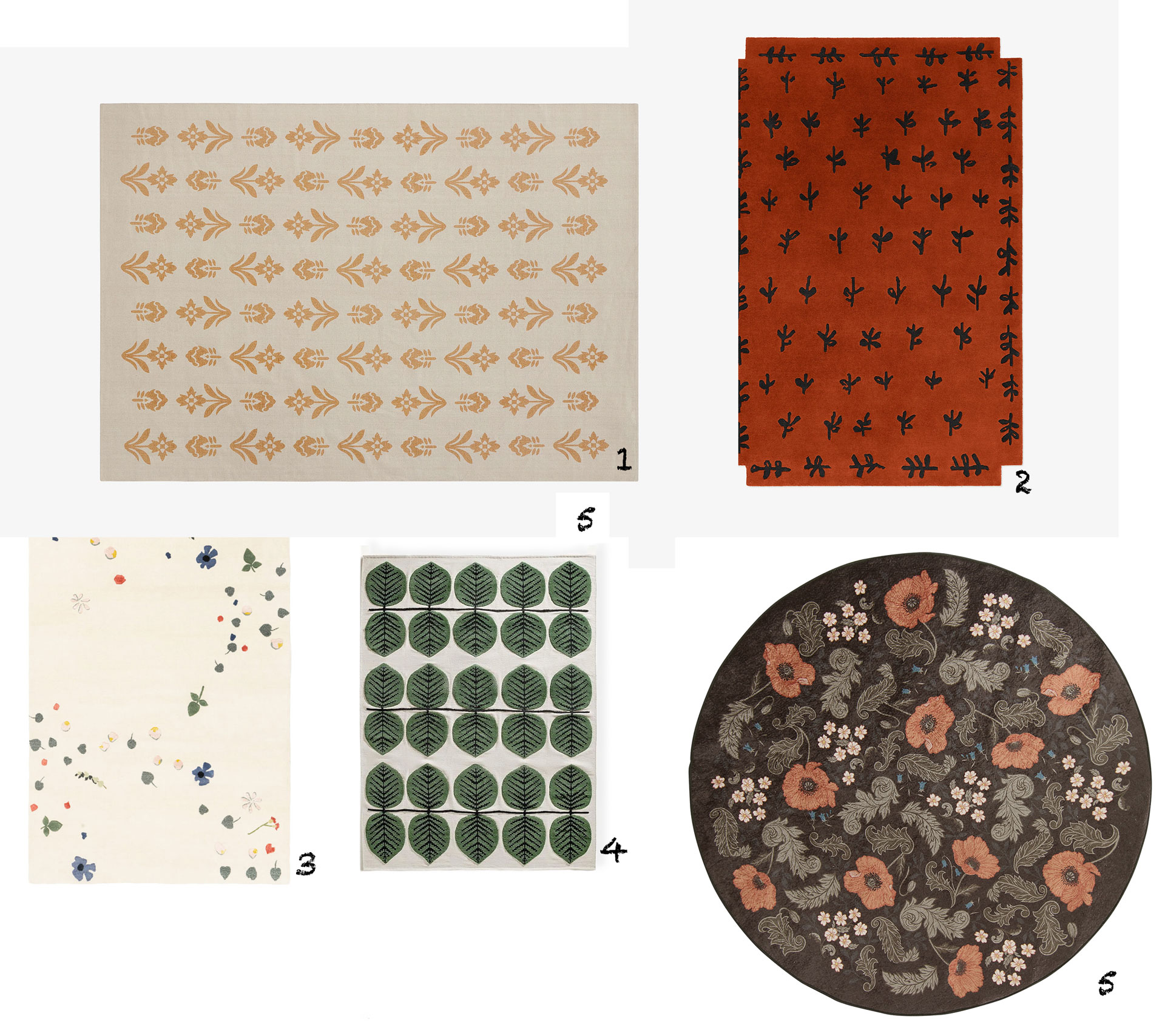 Bjud in naturen mitt i vintern - mattor med naturmönster