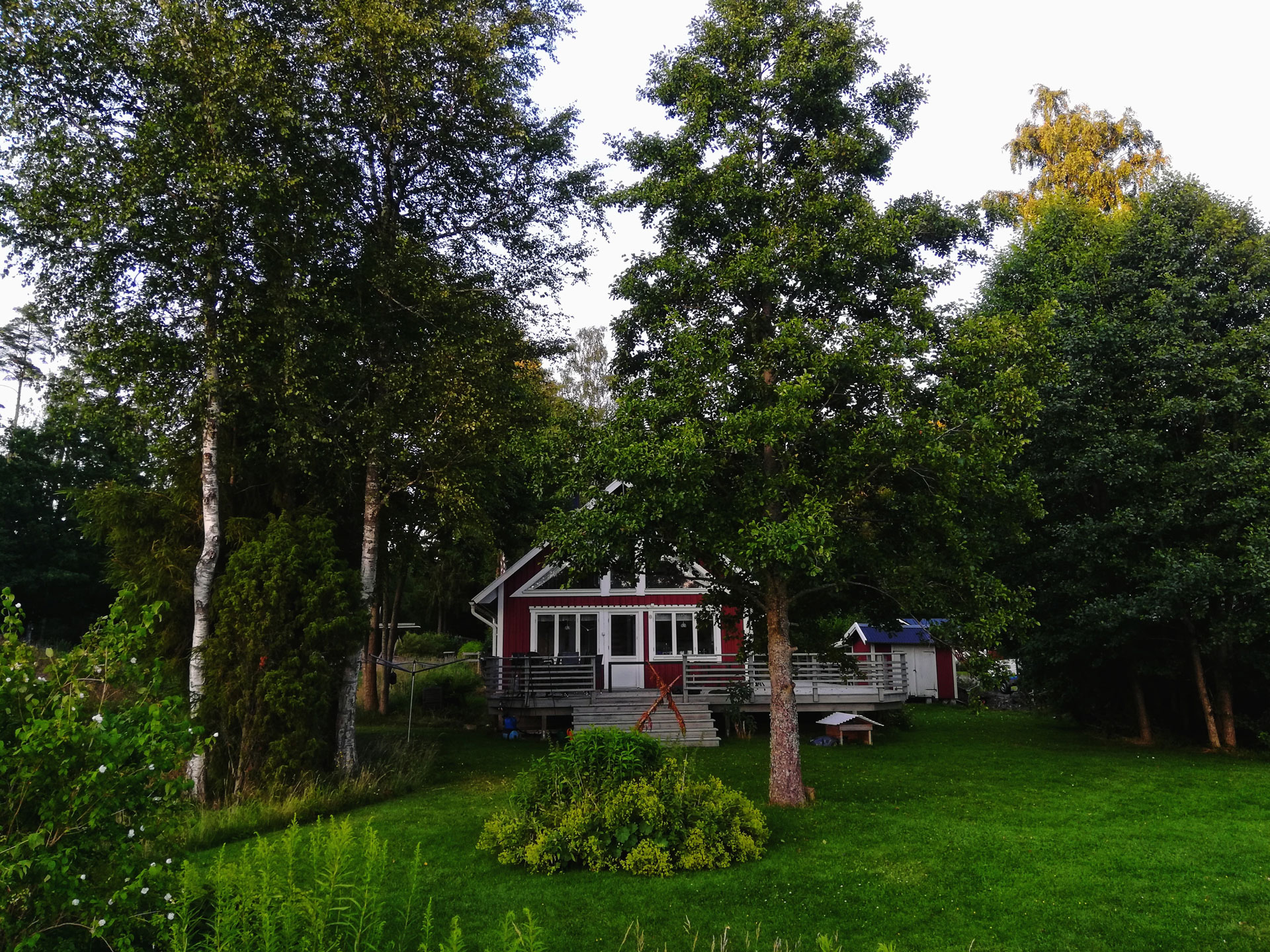 Fritidshusets trädgård