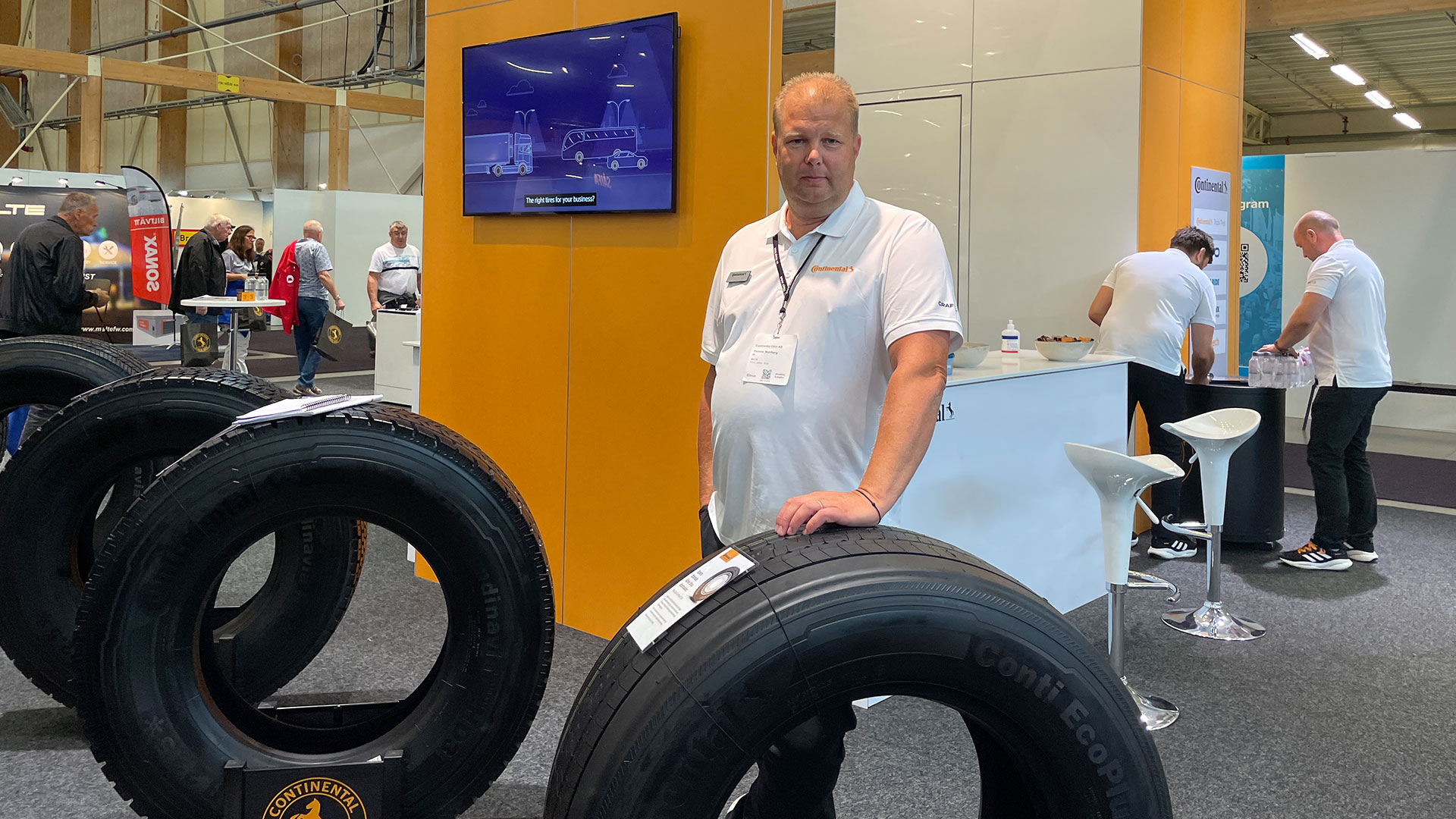 Bränslekostnader i fokus hos däcktillverkarna på Elmia Lastbil