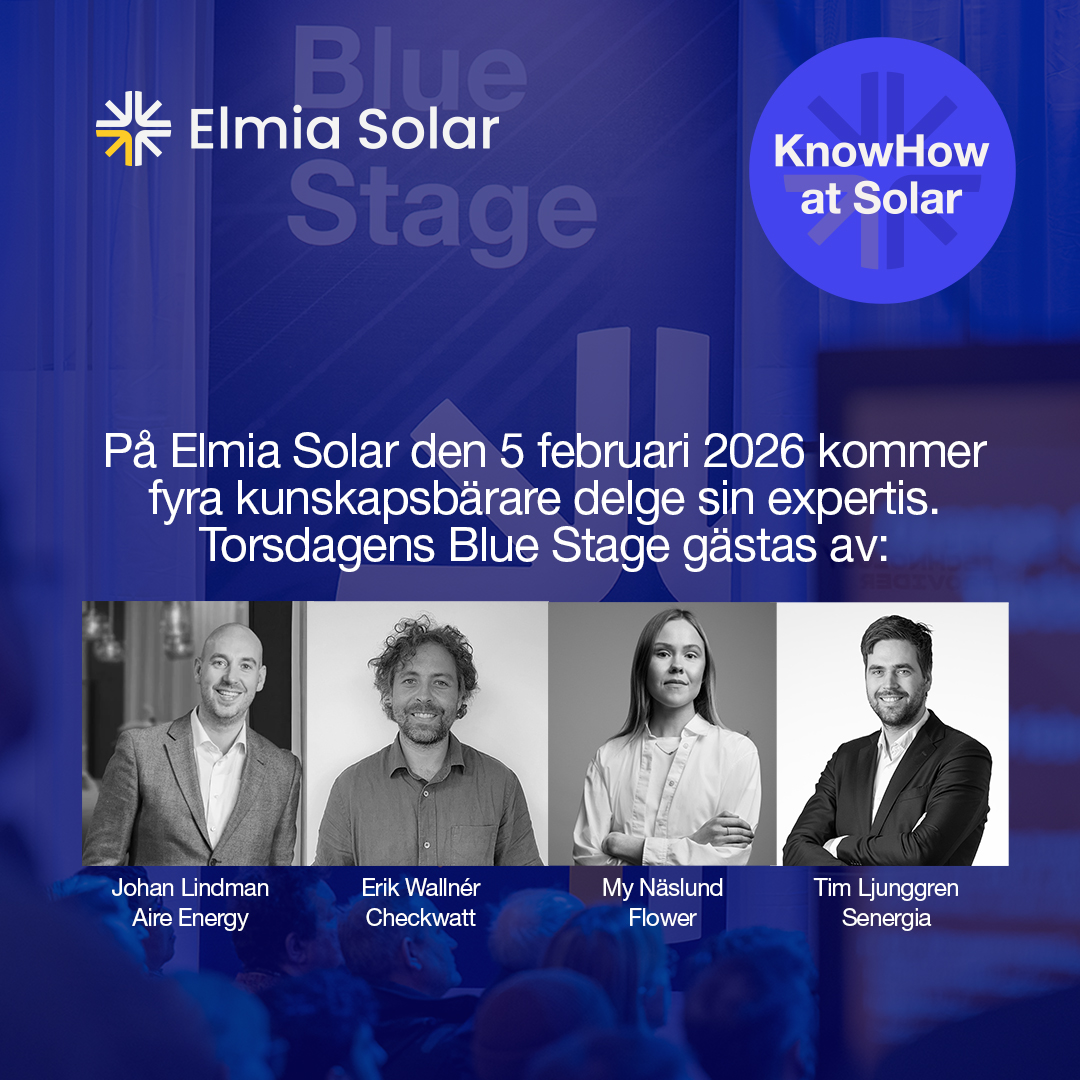 De är 2026-års kunskapsspridare på Elmia Solar