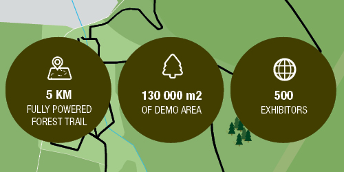 Ny entré och slinga - se kartan över Elmia Wood 2021
